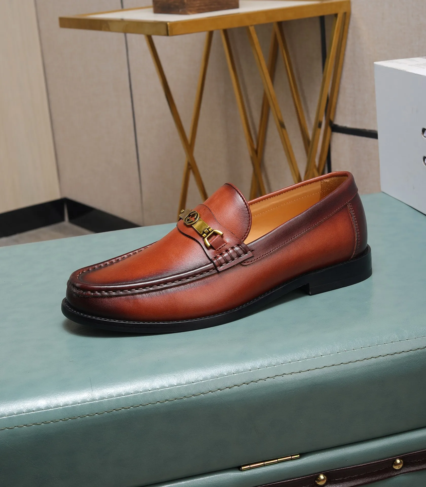 Men's shoes 💰580 📛📛Original (water-dyed cow lining) Gucci GUCCI official website formal shoes 🌀 Italian 🇮🇹 imported cowhide ➕ top imported water-dyed cowhide lining 💋 fine handmade original bottom, the real thing looks better when photographed in person Standard size 38-44